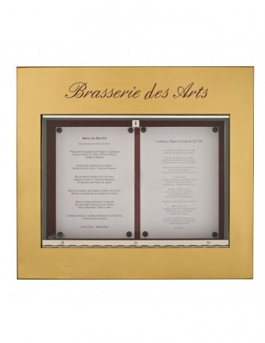 Porte-menu mural 2 pages - Bourgogne