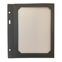 10 Transparent polypropylene cover A5 grey for screw Menu Cover - 2 views