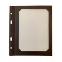 10 Transparent polypropylene cover A5 brown for screw Menu Cover - 2 views
