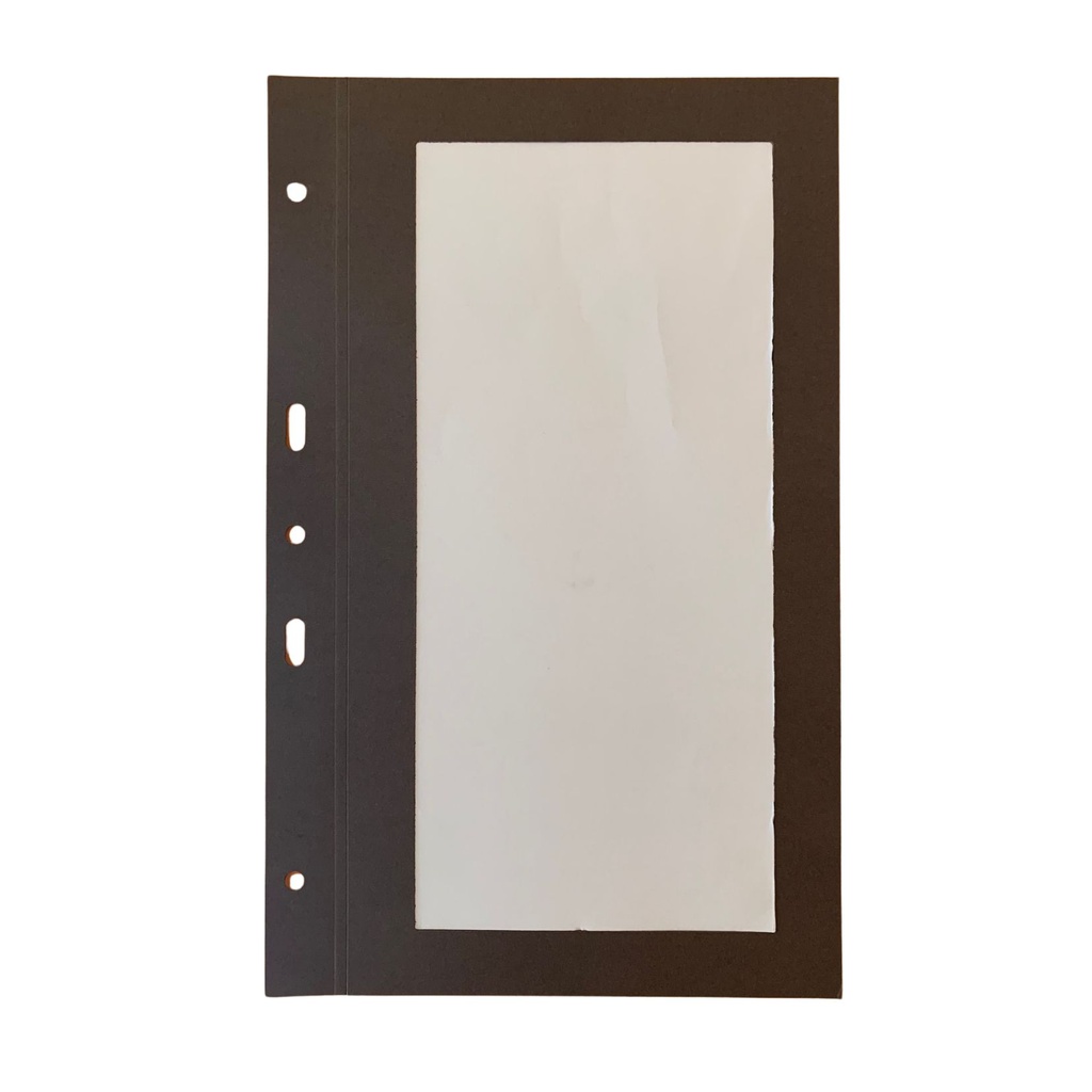 10 Bar cardboard sleeves brown frame,  for screw Menu Cover - 2 views