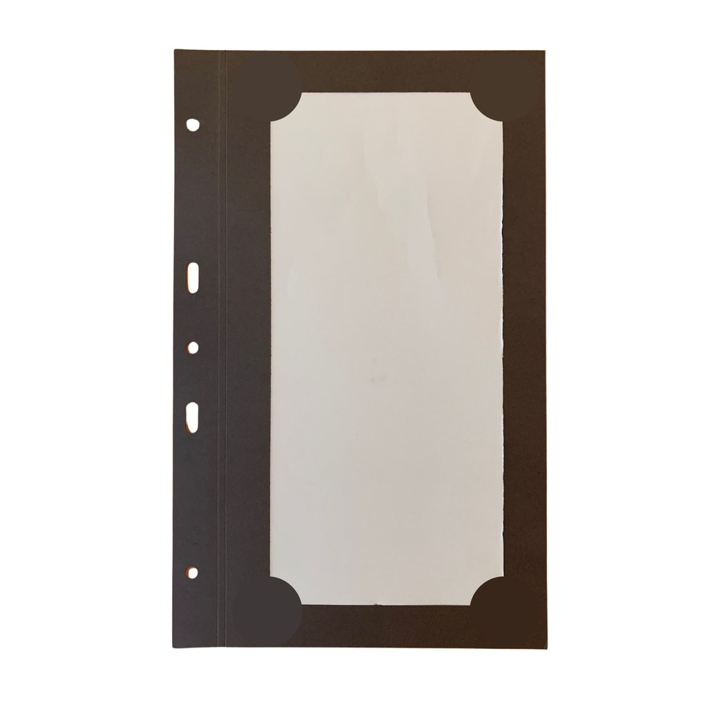 10 intercalaires Bar papier marron à coins pour cartes à vis - 2 vues