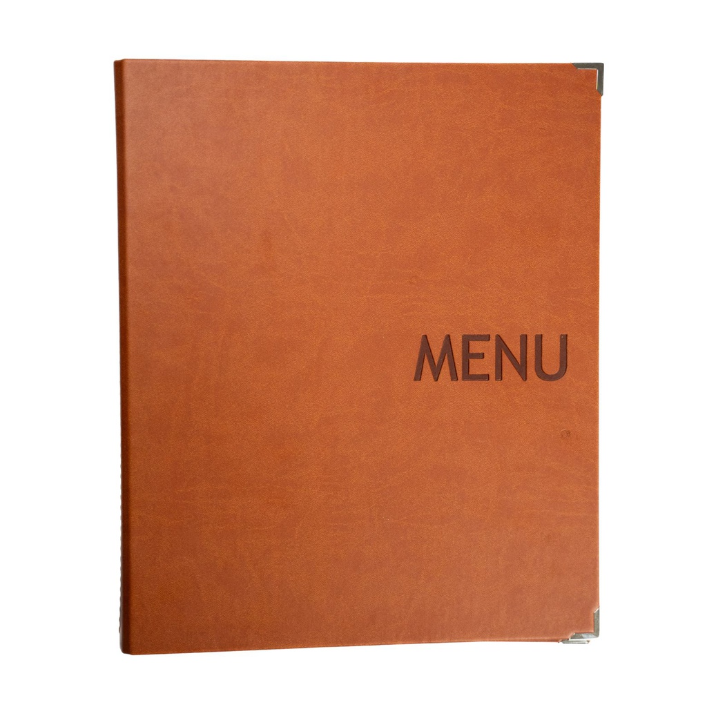 [505074] Protège-Menu MIAMI A4 - Tabac