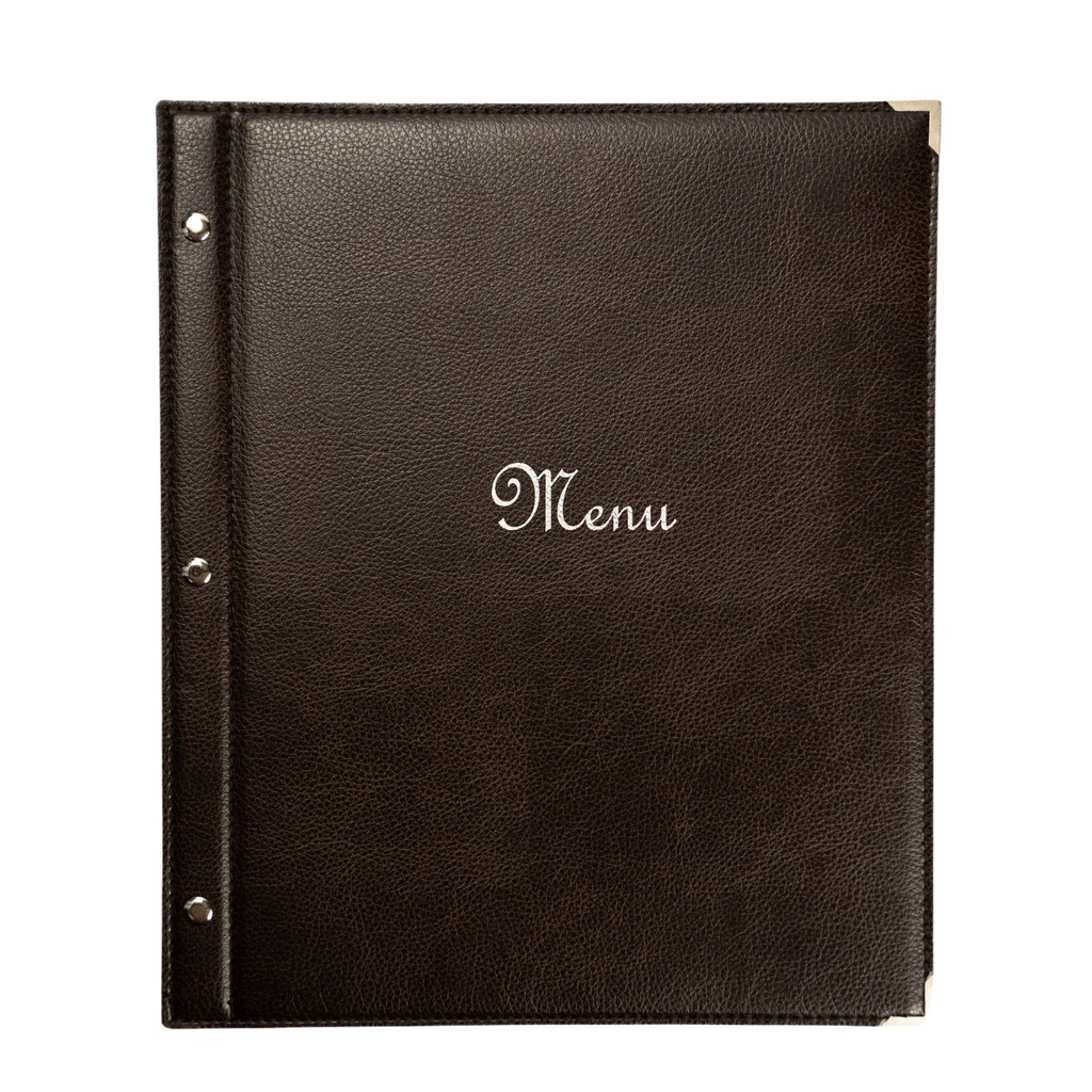 [505011] Protège-Menu BANDOL A4 - Chocolat