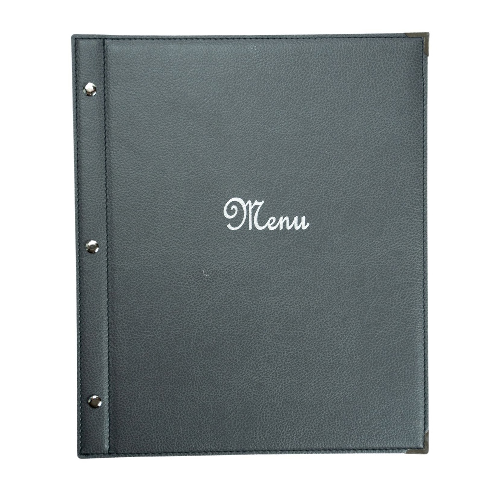 [505012] Protège-Menu BANDOL A4 - Gris