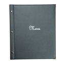 Protège-Menu BANDOL A4 - Gris