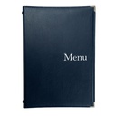 Protège-Menu CHINON A4 - Bleu