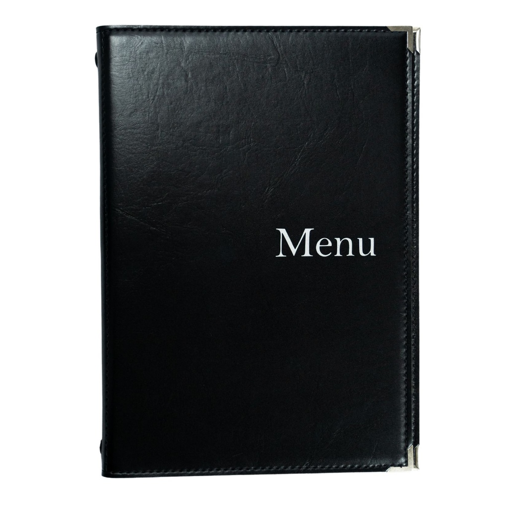 Protège-Menu CHINON A4 - Noir
