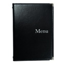 Protège-Menu CHINON A4 - Noir