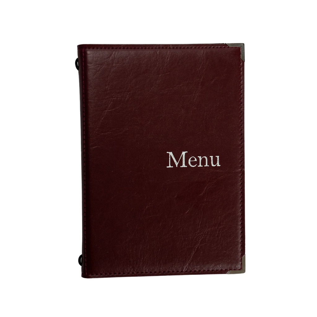 [506006] Protège-Menu CHINON A5 - Bordeaux