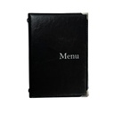 Protège-Menu CHINON A5 - Noir