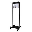 Porte-Menu NORMANDIE Double Face sur Pied - 2 Pages