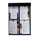 Porte-Menu CLUB Mural - 4 Pages