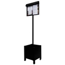 Menu Stand with planter box CLUB - 2 pages