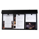 Porte-Menu CLUB Mural - 3 Pages