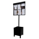 Menu Stand with planter box CLUB - 3 pages