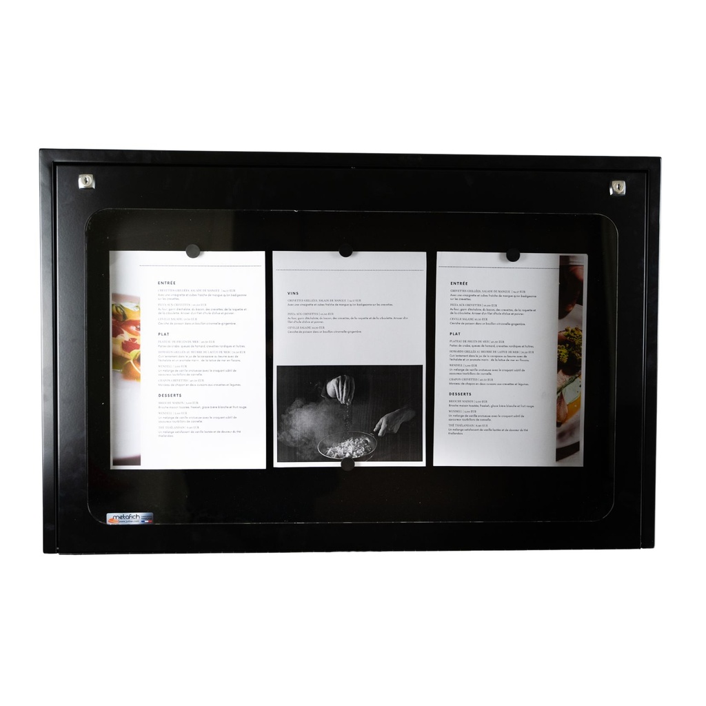 [004103] Porte-Menu LUBERON Mural - 3 Pages