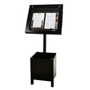 Menu Desk Stand with planter box LUBERON - 2 pages
