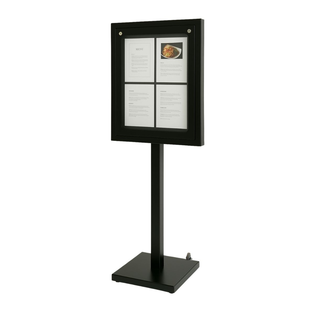 [004120] Menu Center Stand LUBERON 4 pages