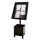 Menu Desk Stand with planter box LUBERON - 4 pages