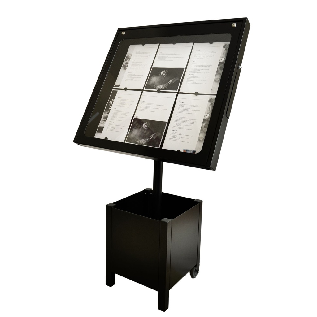 Menu Desk Stand with planter box LUBERON - 6 pages