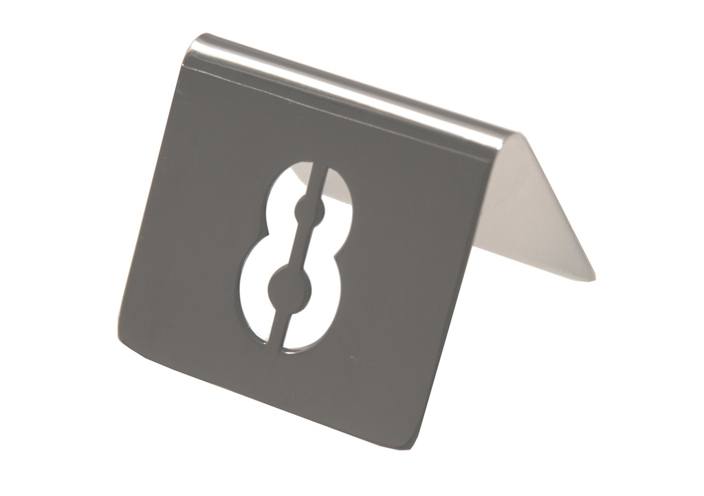 Chevalets de Table Numérotés en Inox - 1 à 12