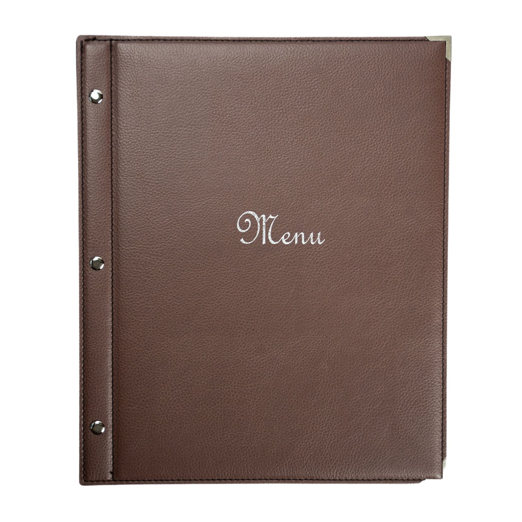 [505015] Protège-Menu BANDOL A4 - Marron glacé