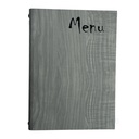 Protège-Menu WOODSTOCK A4 - Bois Gris