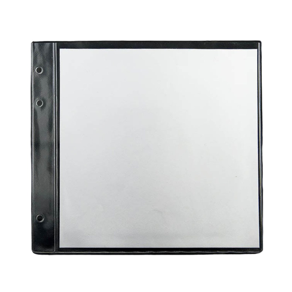 10 Intercalaires 21x21- PVC Cristal - pour carte à vis - 2 vues
