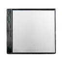 10 Transparent Cover Crystal PVC 21x21 for screw Menu Cover - 2 views