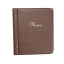 Protège-Menu BANDOL A5 - Marron Glacé