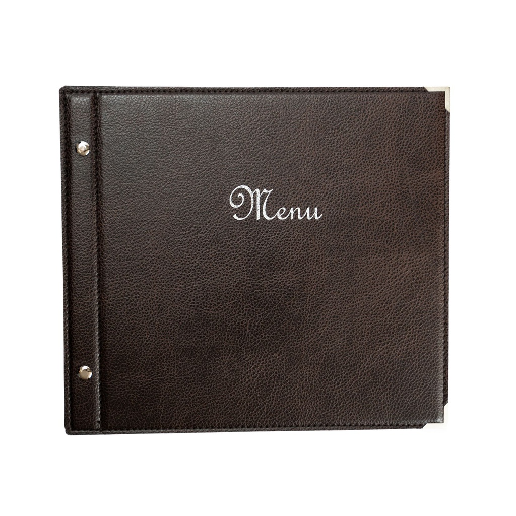 [505031] Protège-Menu BANDOL Carré - Chocolat