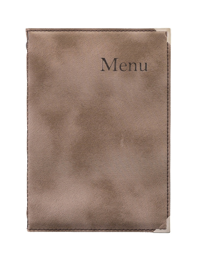 [501107] Protège-Menu SYDNEY A5 - Marron