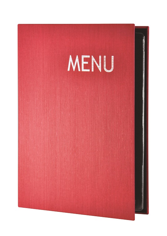 [500120] Protège-Menu MADRAS A4 - Rouge