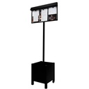 Double Sided CLUB Menu Stand - 3 pages