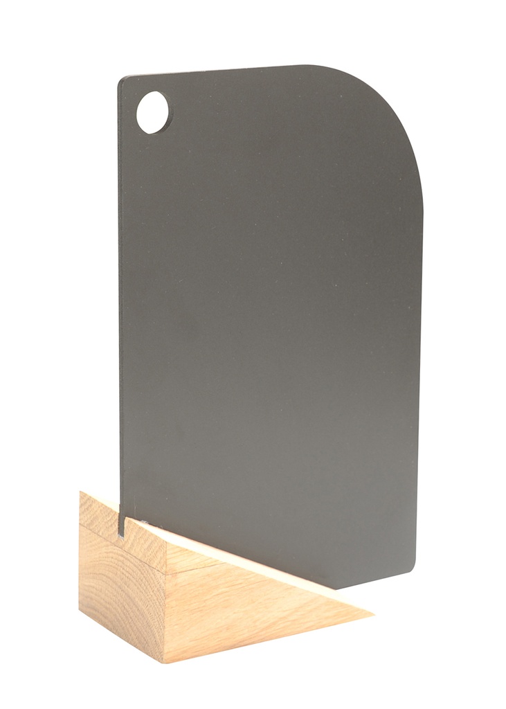 [001935] Ardoise de Table Socle Chêne - Petit Format