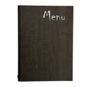 Protège-Menu WOODSTOCK A4 - Bois Brun