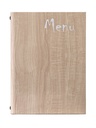 Protège-Menu WOODSTOCK A4 - Bois Beige