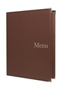 Protège-Menu SYRACUSE A4 - Marron Glacé