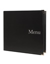 Protège-Menu SYRACUSE Carré - Noir