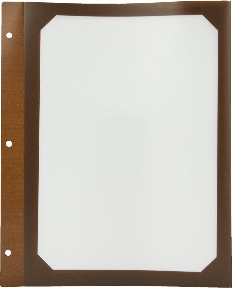 [509032] 10 Intercalaires A4 - polypro marron - pour carte à vis - 2 vues