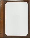 10 Transparent polypropylene cover A4 brown for screw Menu Cover - 2 views