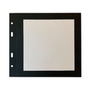 10 intercalaires 21x21 papier noir à cadre pour cartes à vis - 2 vues