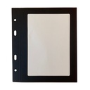 10 intercalaires A5  papier noir à cadre pour cartes à vis - 2 vues