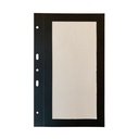 10 Bar cardboard sleeves black frame,  for screw Menu Cover - 2 views