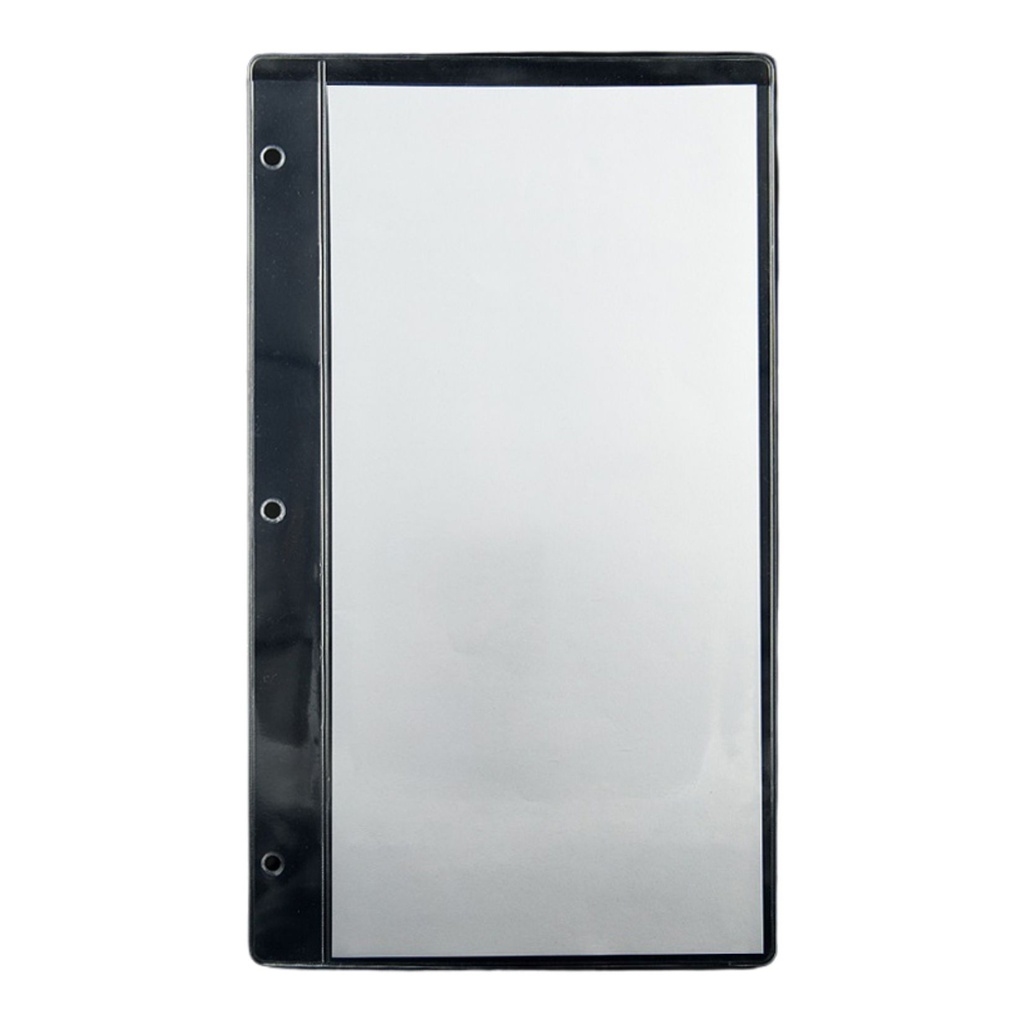 10 Intercalaires Bar - PVC Cristal - pour carte à vis - 2 vues