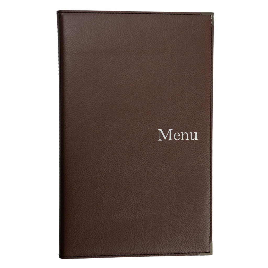[505070] Protège-Menu SYRACUSE Bar - Marron Glacé
