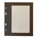 10 intercalaires A5  papier marron à cadre pour cartes à vis - 2 vues
