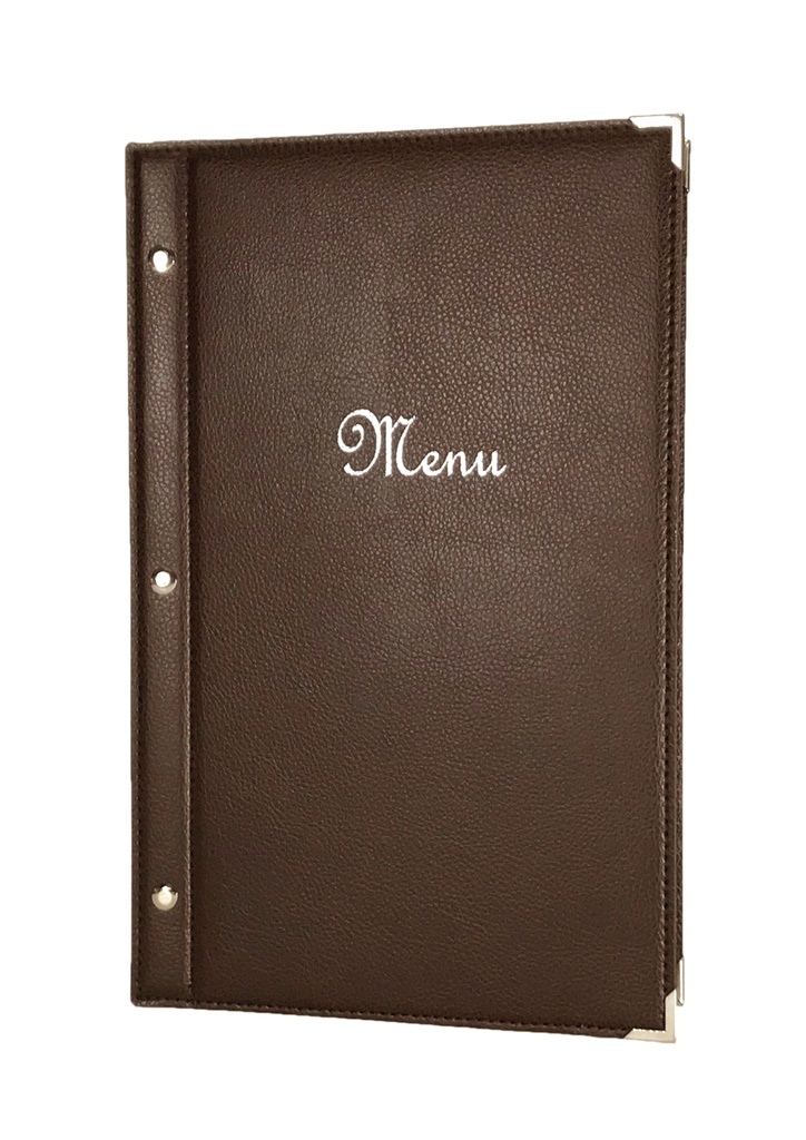 [505002] Protège-Menu BANDOL Bar - Chocolat