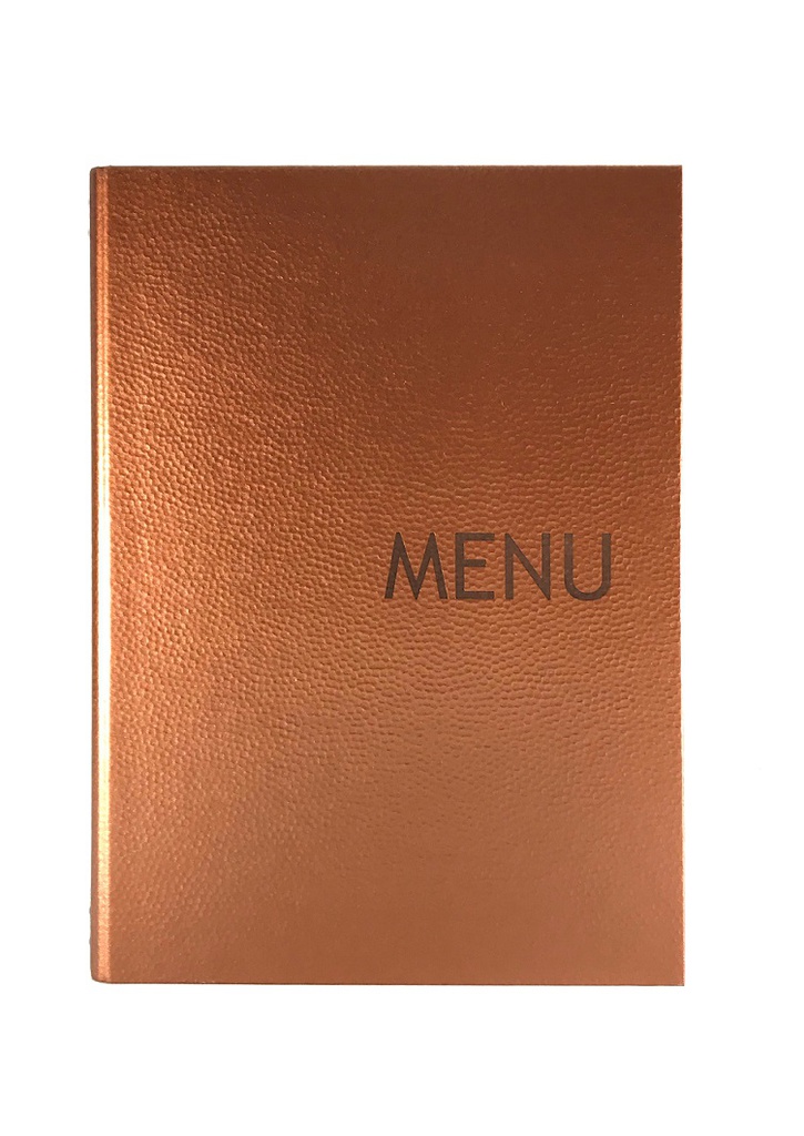[500052] Protège-Menu MONACO A4 - Cuivre