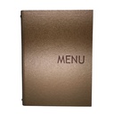Protège-Menu MONACO A4 - Bronze